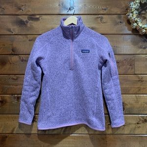 Patagonia Pink Purple Half Zip Better Sweater